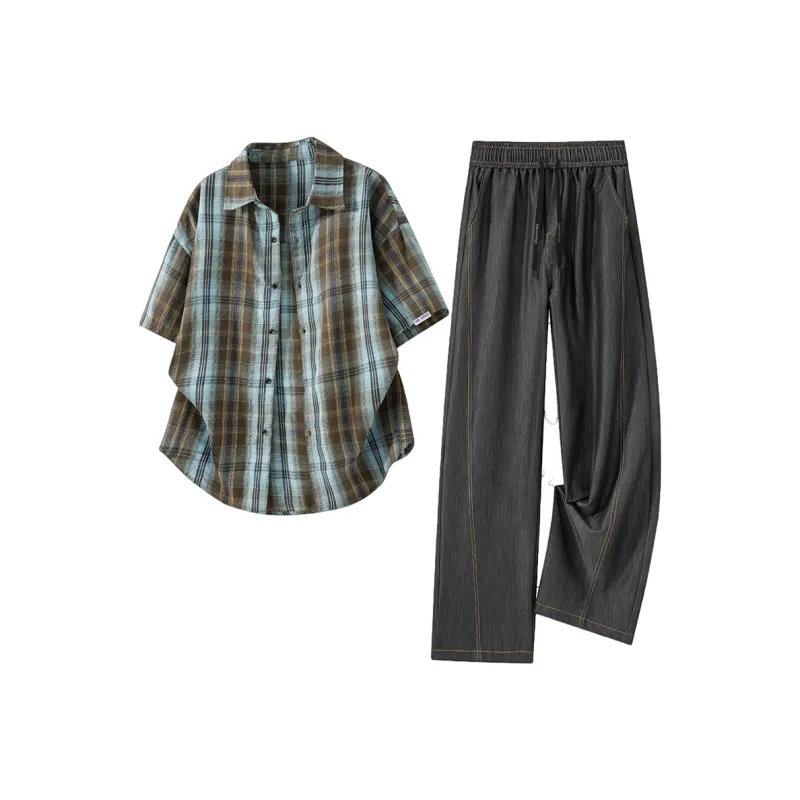 FAKE VINTAGE Shirt Matching Set Unisex-34