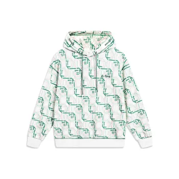 LiNing Sports Trend Series Sweatshirt Women's Jade Frost Green All Over Print