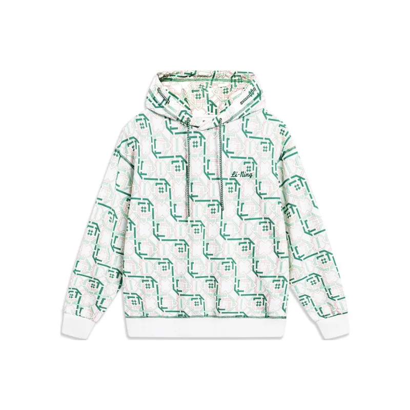 LiNing Sports Trend Series Sweatshirt Women's Jade Frost Green All Over Print-0