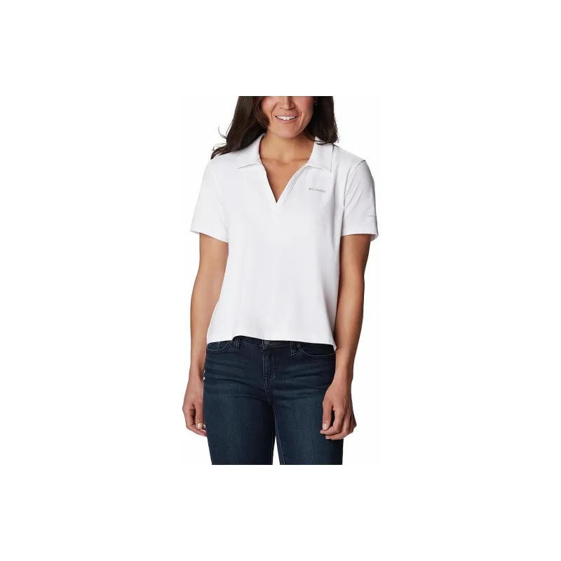 Columbia Trek Polo Shirts Women's White-0