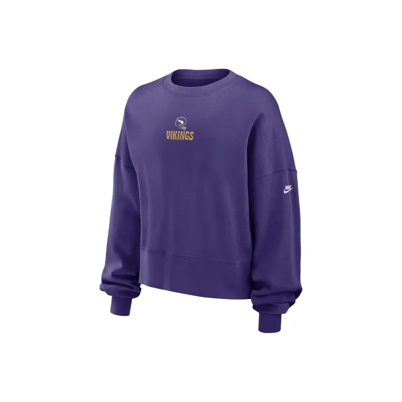 Nike Minnesota Vikings Rewind Women's Nike Nfl Pullover Crew-0