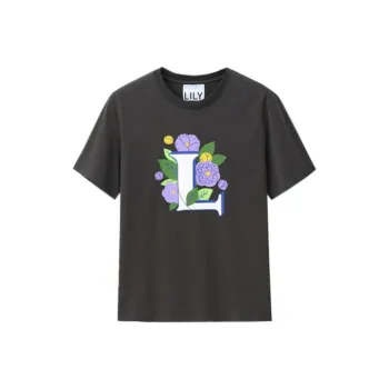 LILY T-Shirts Women's Charcoal Gray
