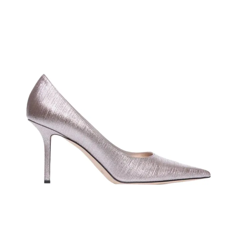 Jimmy Choo LOVE Slim Heel High Heels 8cm Women's Purple-1
