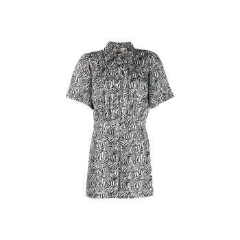 MICHAEL KORS Graphic print Short sleeve Playsuit