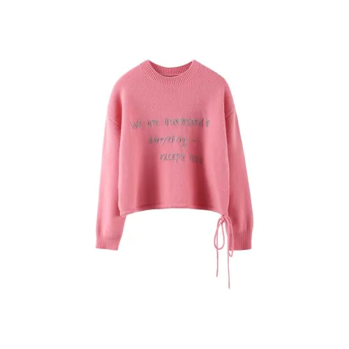 MAIGRE SIMHAT Cashmere sweater Knit Women's Light Rose Red