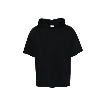 NANUSHKA Hooded Organic Cotton T shirt