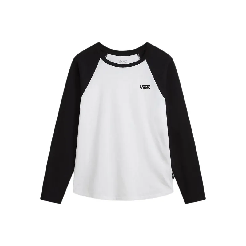 Vans Flying V Raglan Sleeve T Shirt Women's Black-0