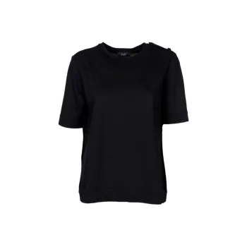 FAY Epaulettes detailed Piqué weave T shirt