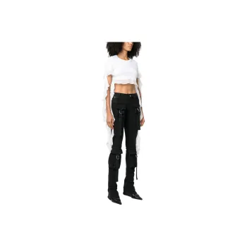 Blumarine Drop Shoulder Sleeve T Shirt Women's White