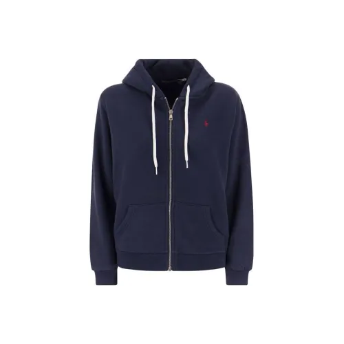 Polo Ralph Lauren Logo Embroidered Front Zip Hoodie