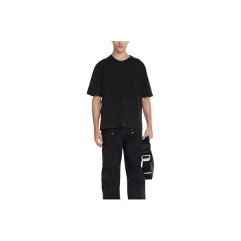 DION LEE SS24 EMBOSSED OVERSIZED TEE T-Shirt Women's WASHED BLACK/Washed Black