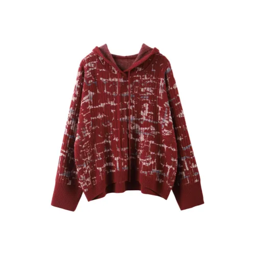 MAIGRE SIMHAT Cashmere sweater Knit Women's Brick Red