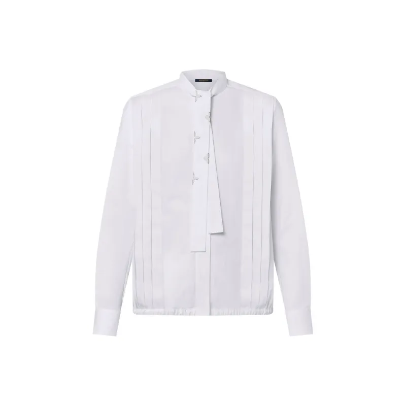 LOUIS VUITTON Pleat Detail Lavallière Blouse-0