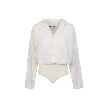 Sunnei Logo Jacquard Buttoned Bodysuit