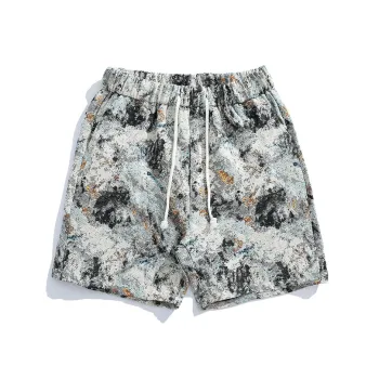 Goods Engraving Casual Shorts Unisex Morandi Gray