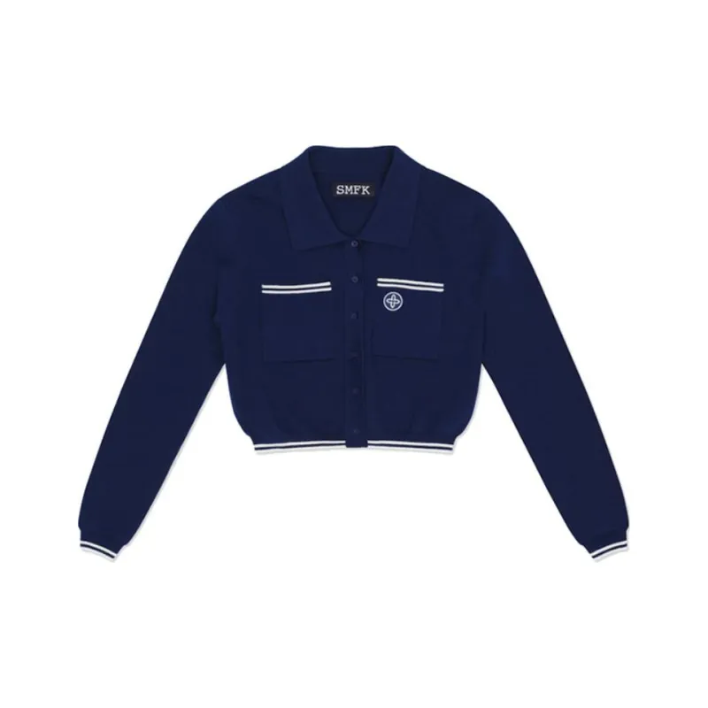 SMFK Knitwear Women's Deep Sea Blue-3