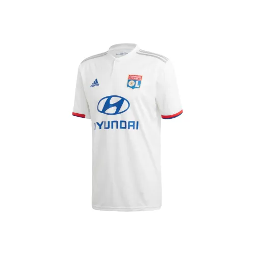 Adidas Olympique Lyonnais Soccer Jerseys Men's White/Preppy Red/Collegiate Blue