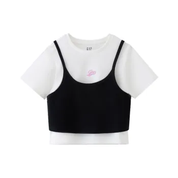 GAP T Shirt Women's Black White Combination