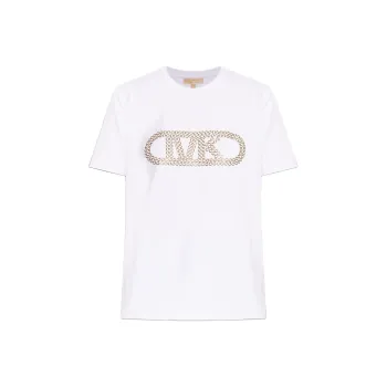 MICHAEL MICHAEL KORS Logo Embellished Crewneck T Shirt