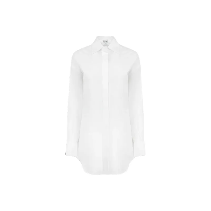 LOEWE Draped Shirt 'White'-0
