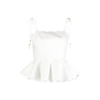 Zimmermann Tiggy Scalloped Vest Top