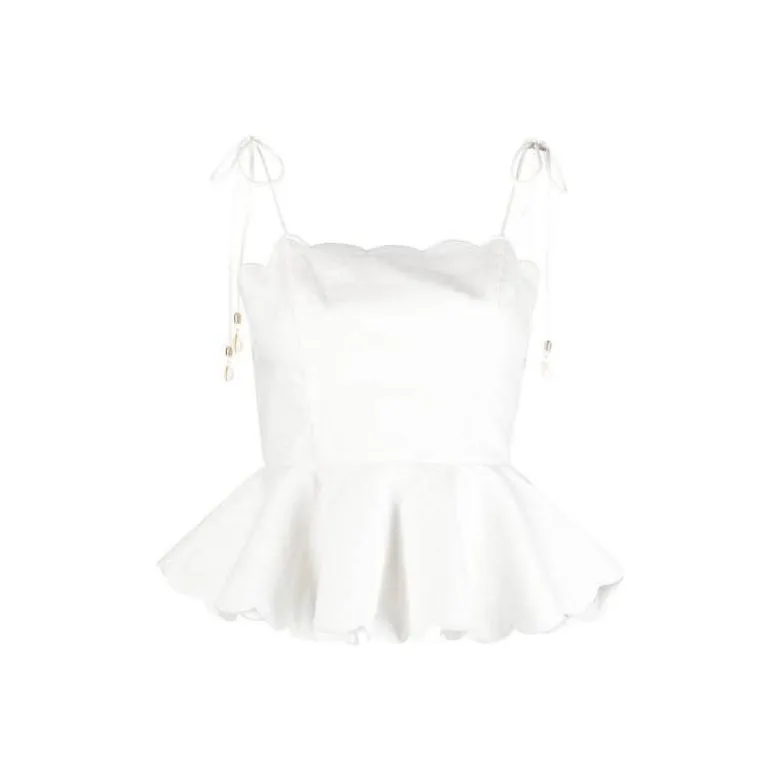 Zimmermann Tiggy Scalloped Vest Top-0
