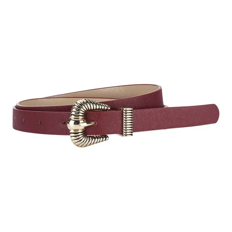 TUCANO Alloy Leather Belts Women's 1.8cm-3