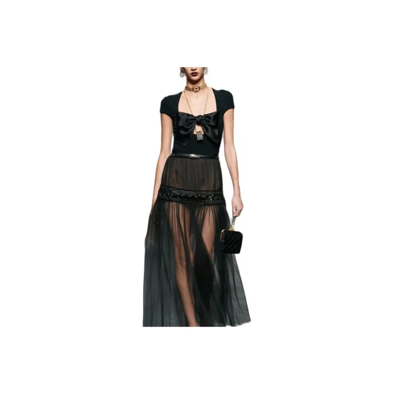 CHANEL Bodysuits Women's Black-0
