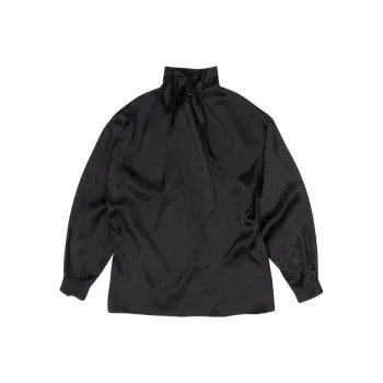 Balenciaga Tie-Neck Blouse