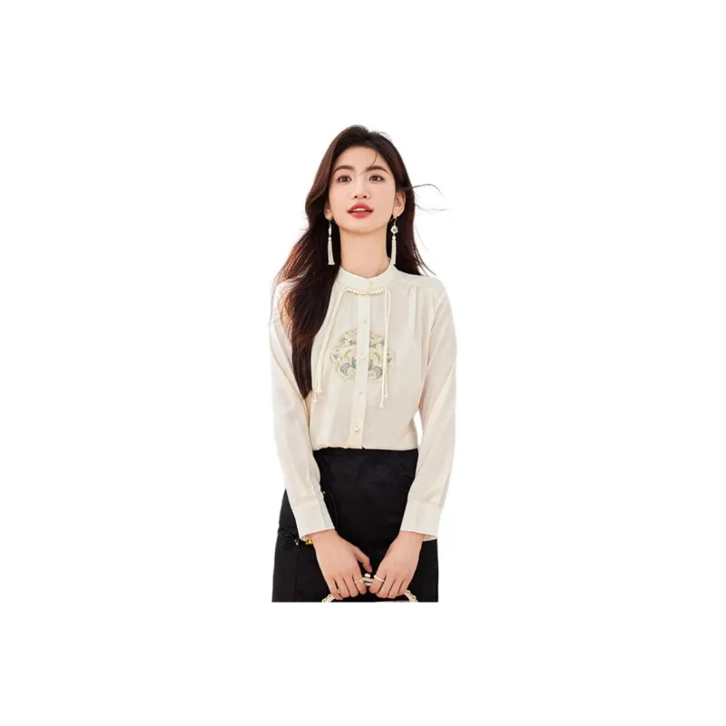 La Chapelle Shirts Women's Ecru-0