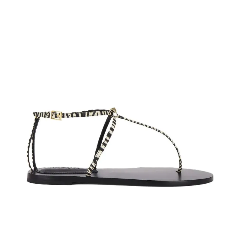 Schutz Ester One Strap Sandals Women's Black-1
