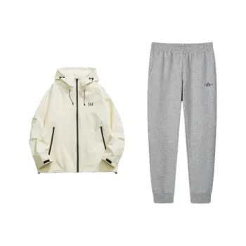 361° Sweatshirt Set Unisex Sandy Brown White