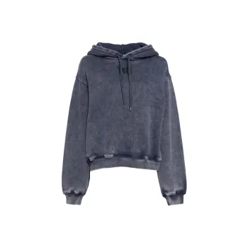 Alexander Wang Structured Terry Puff Logo Hoodie