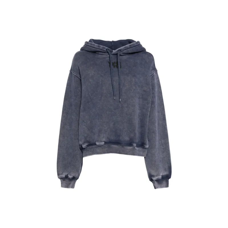 Alexander Wang Structured Terry Puff Logo Hoodie-0