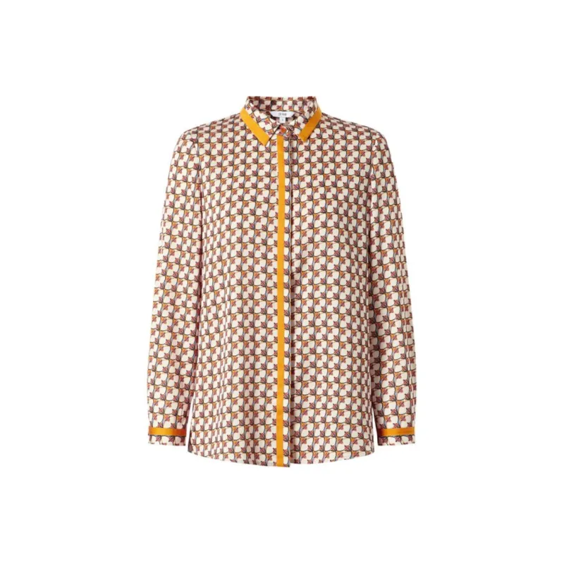 JZ. ANNAKRO Shirt Women's Flower Earth Yellow-0