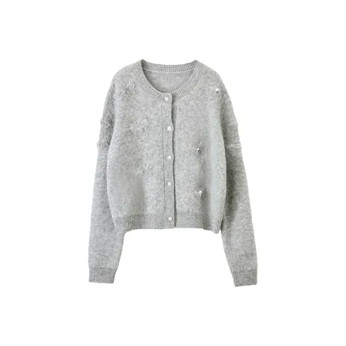 XIANGYING Knitwear Women's Poetic Gray