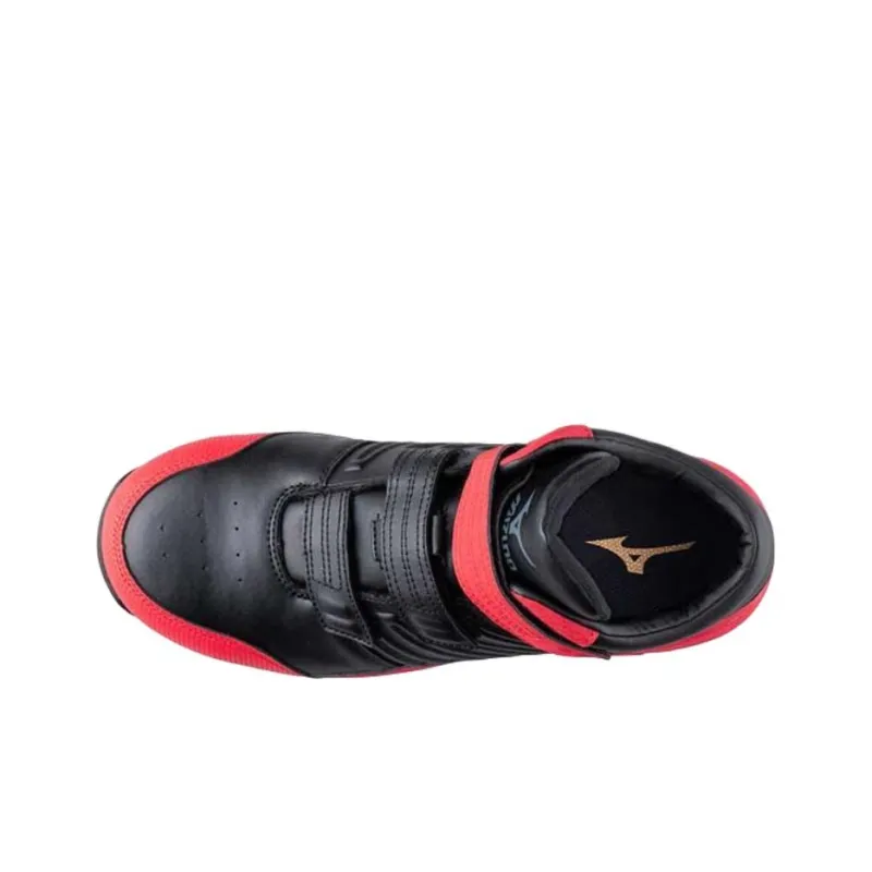 Mizuno Almighty SSII 21H Anti Slip Wear Resistant High Top Casual Shoes Men's Black Red-2