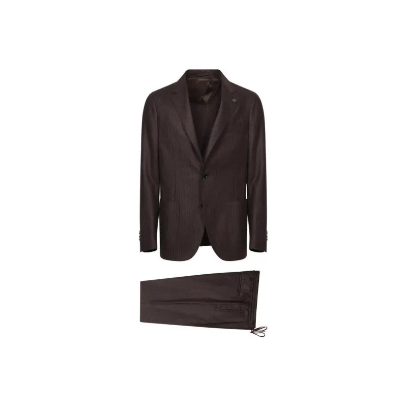 LARDINI Striped Suit-0