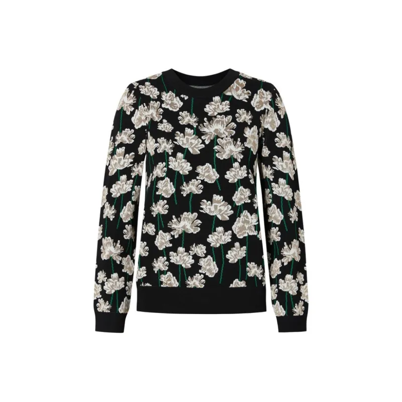 JZ. ANNAKRO Knitwear Women's Floral Black-0