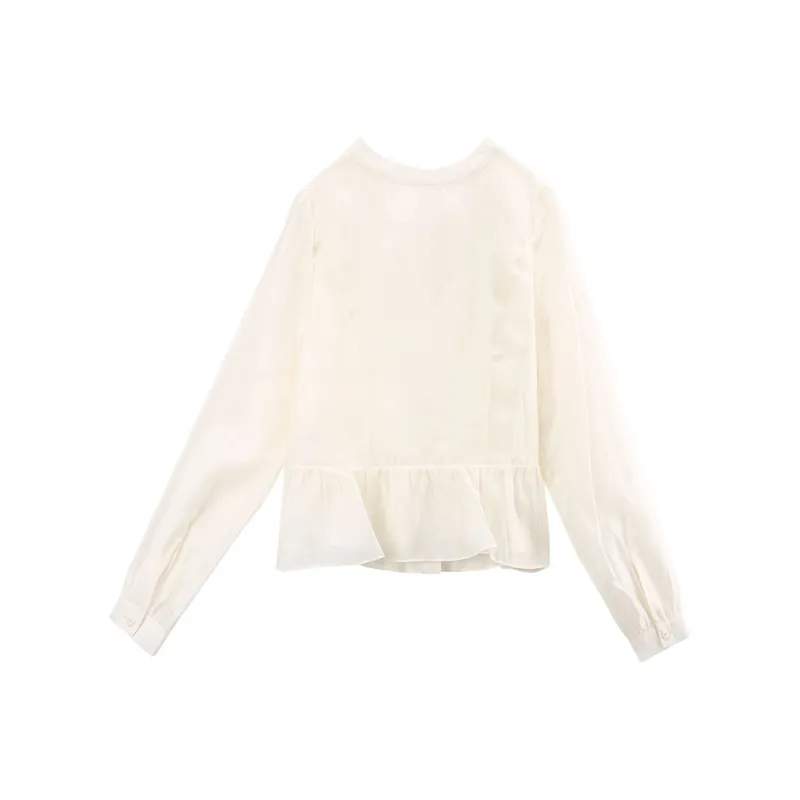 A Paradise For Awakening Shirt Women's Beige-1