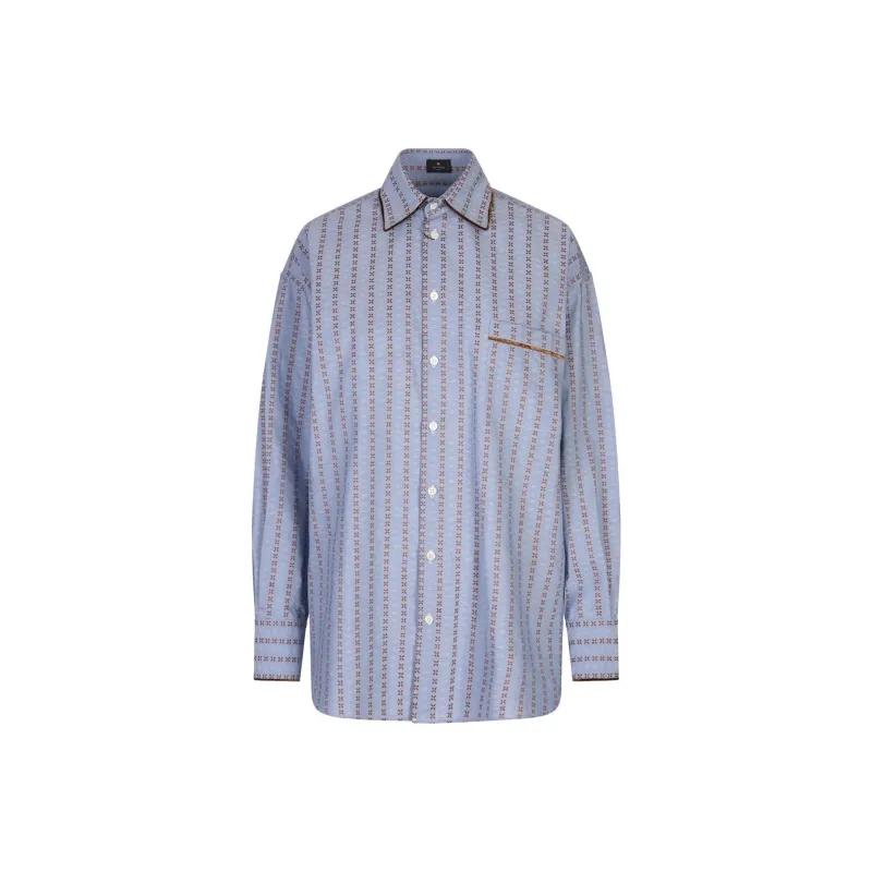 METROCITY Jacquard Drop Shoulder Shirt-0