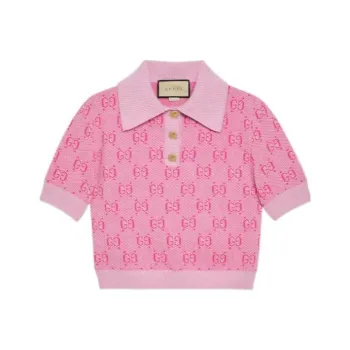 GUCCI Jacquard Polo 'Pink'