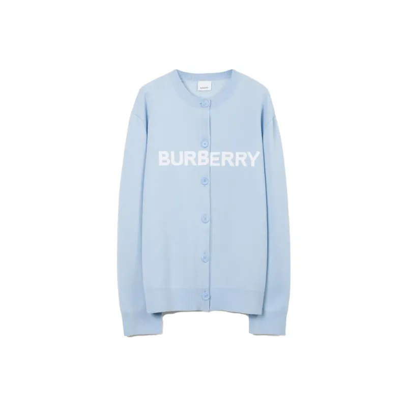 Burberry Logo Cardigan 'Blue'-0