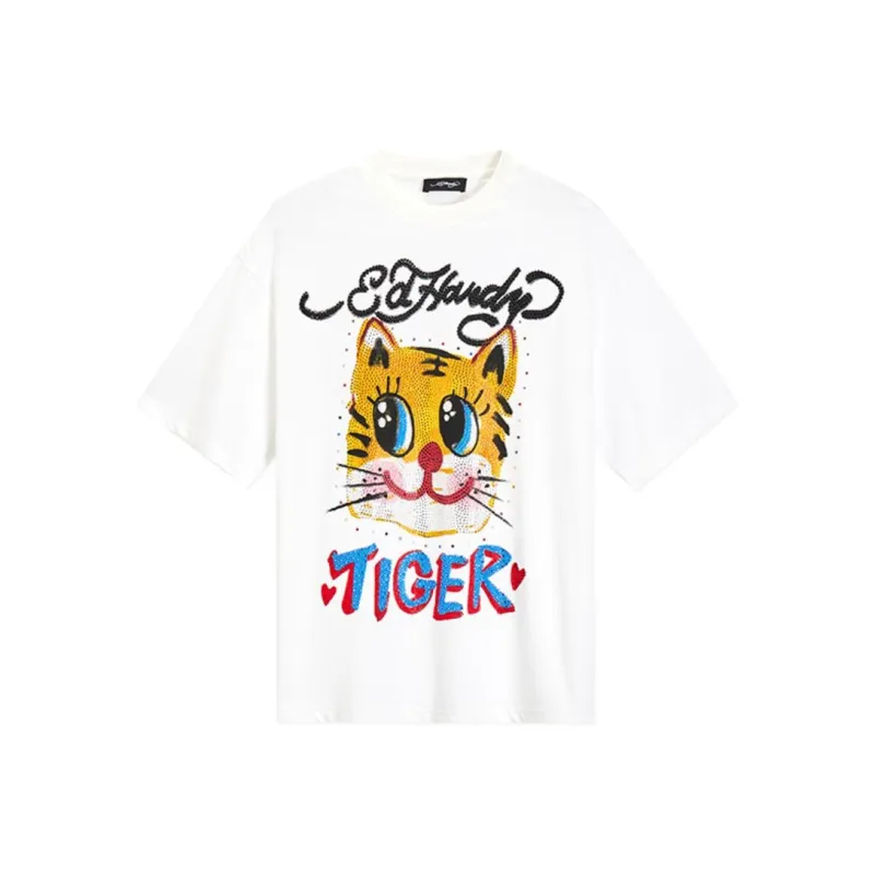Ed Hardy T Shirts Women's White-0