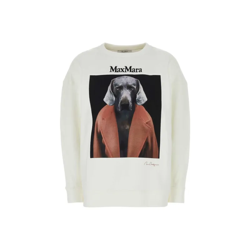 MaxMara Logo Embroidered Crewneck Sweatshirt-0