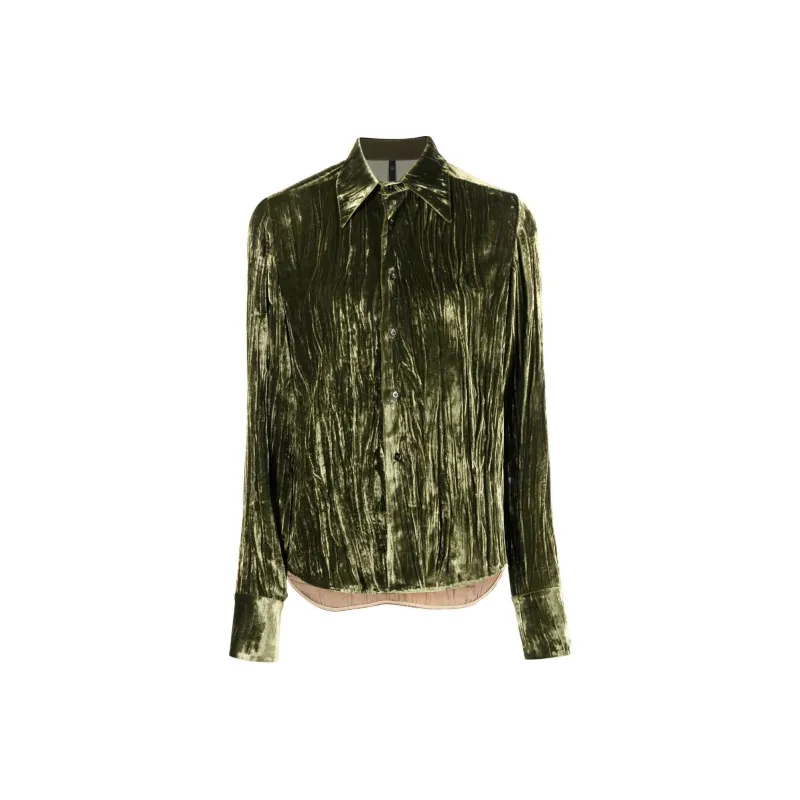 Petar Petrov Crusched Velvet Crinckle finish Shirt-1
