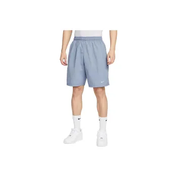 Nike Solo Swoosh Casual Shorts Men's Gray Slate Blue