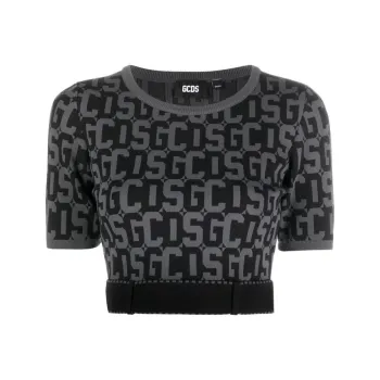 GCDS Matilda Monogram Cropped Top