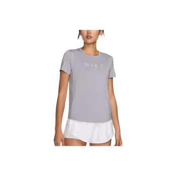 Nike Dri Fit One T Shirt Women's Concrete Gray