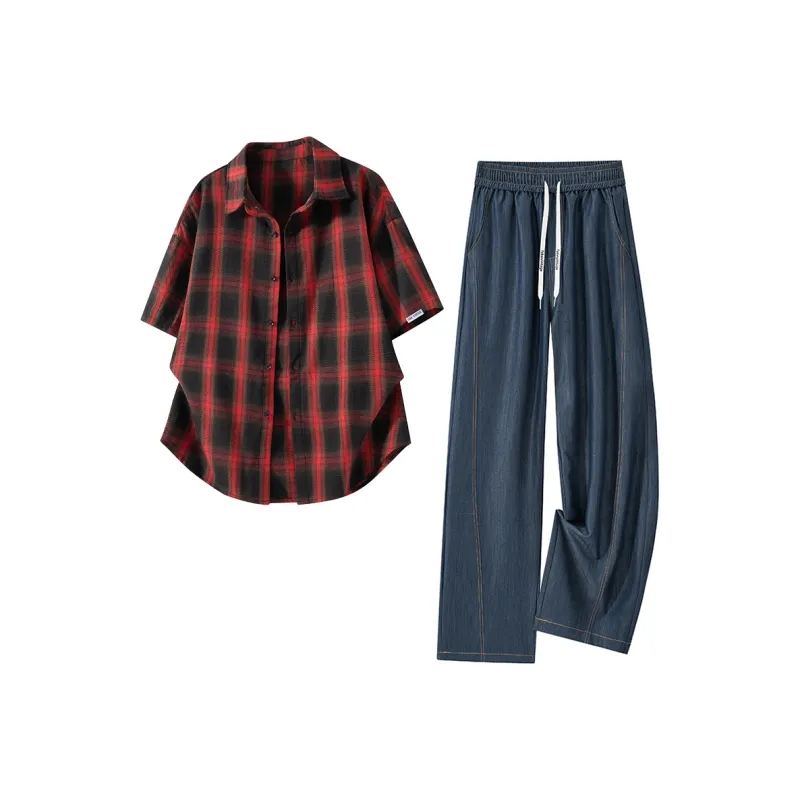 FAKE VINTAGE Shirt Matching Set Unisex-20